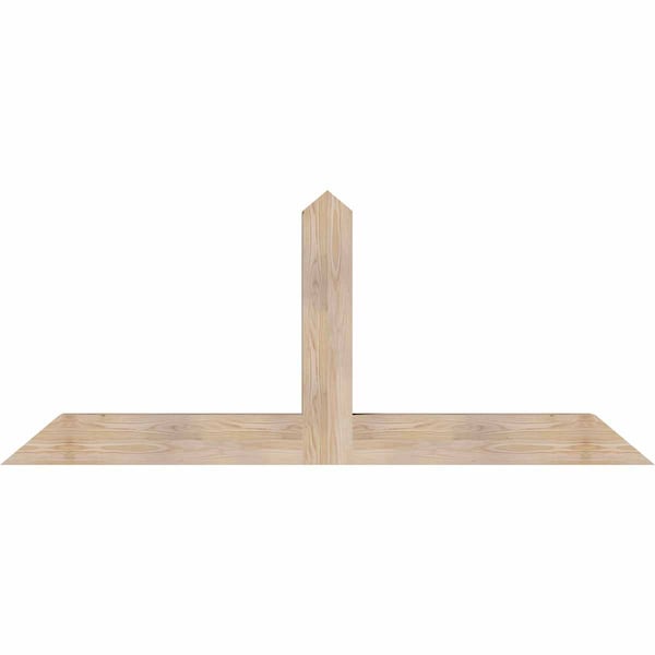 Ekena Millwork Portland Smooth Timber Gable Bracket, Douglas Fir, 72"W x 30"H x 5 1/2"D x 5 1/2"F, 10/12 Pitch GBW072X30X0606POR00SDF - main